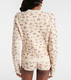 Magda Butrym Floral wool, silk, and cashmere shorts