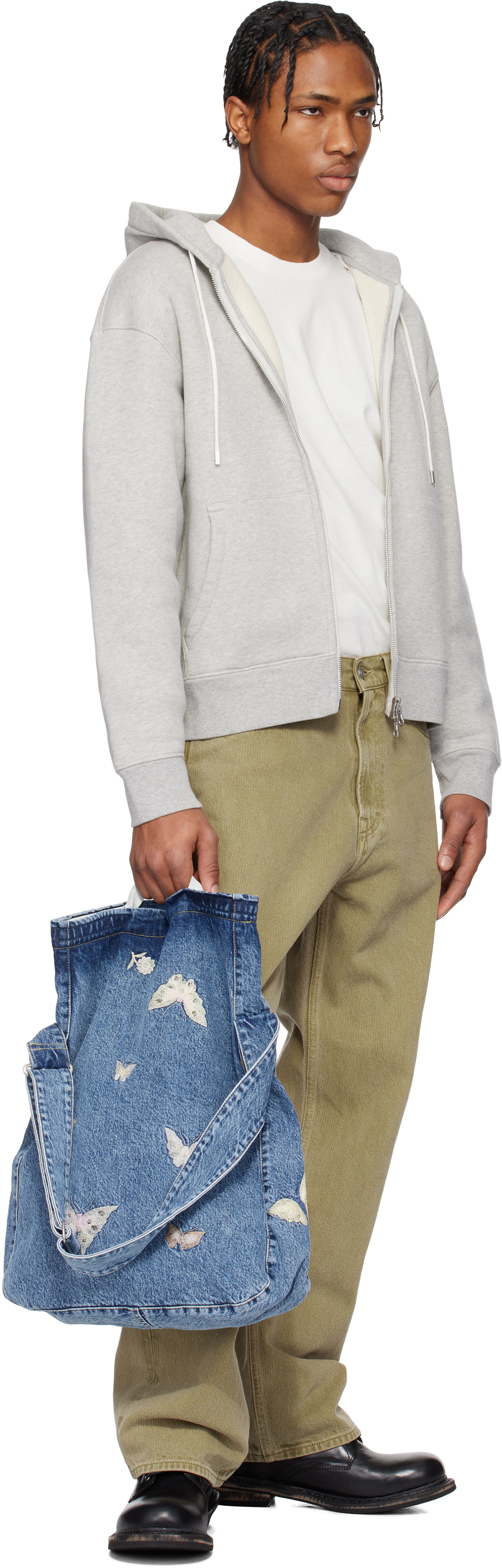 ★韓国の人気★【OUR LEGACY】★SLING BAG Mid Blue Denim★ ☆韓国の人気☆【OUR LEGACY】☆SLING BAG Mid Blue Denim