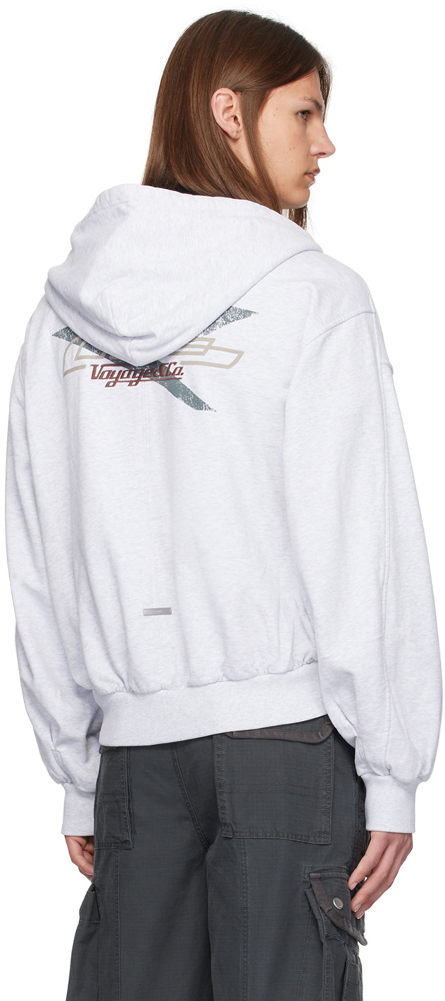 【関税込み】C2H4 グレー Aviation ジップアップフーディ C2H4 Gray Aviation Zip-Up Hoodie C2H4