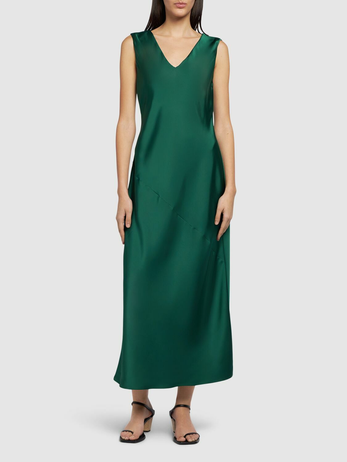 WEEKEND MAX MARA Giubba Sleeveless Satin Midi Dress Weekend Max Mara