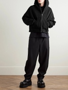 Entire Studios - Eternal Oversized Organic Cotton-Jersey Zip-Up Hoodie - Black