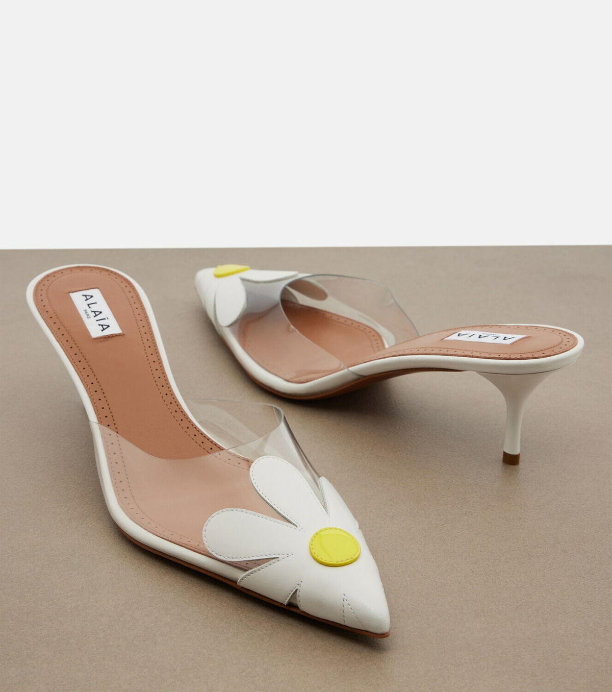 Alaïa Bloom floral mules