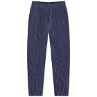 Homme Plissé Issey Miyake Men's Pleated Tapered Trousers in Blue Charcoal