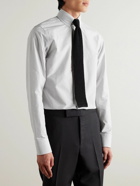 TOM FORD - Slim-Fit Checked Cotton-Poplin Shirt - White