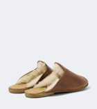 Sabah Shearling-lined leather mules