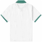 Casablanca Men's Casa Sport Laurel Polo Shirt in White/Green