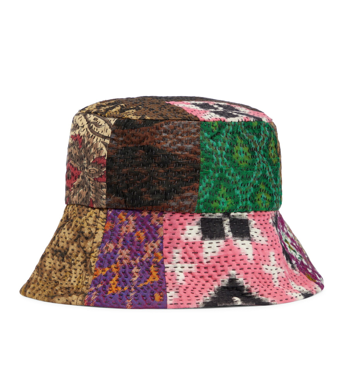 Dries Van Noten - Patchwork bucket hat