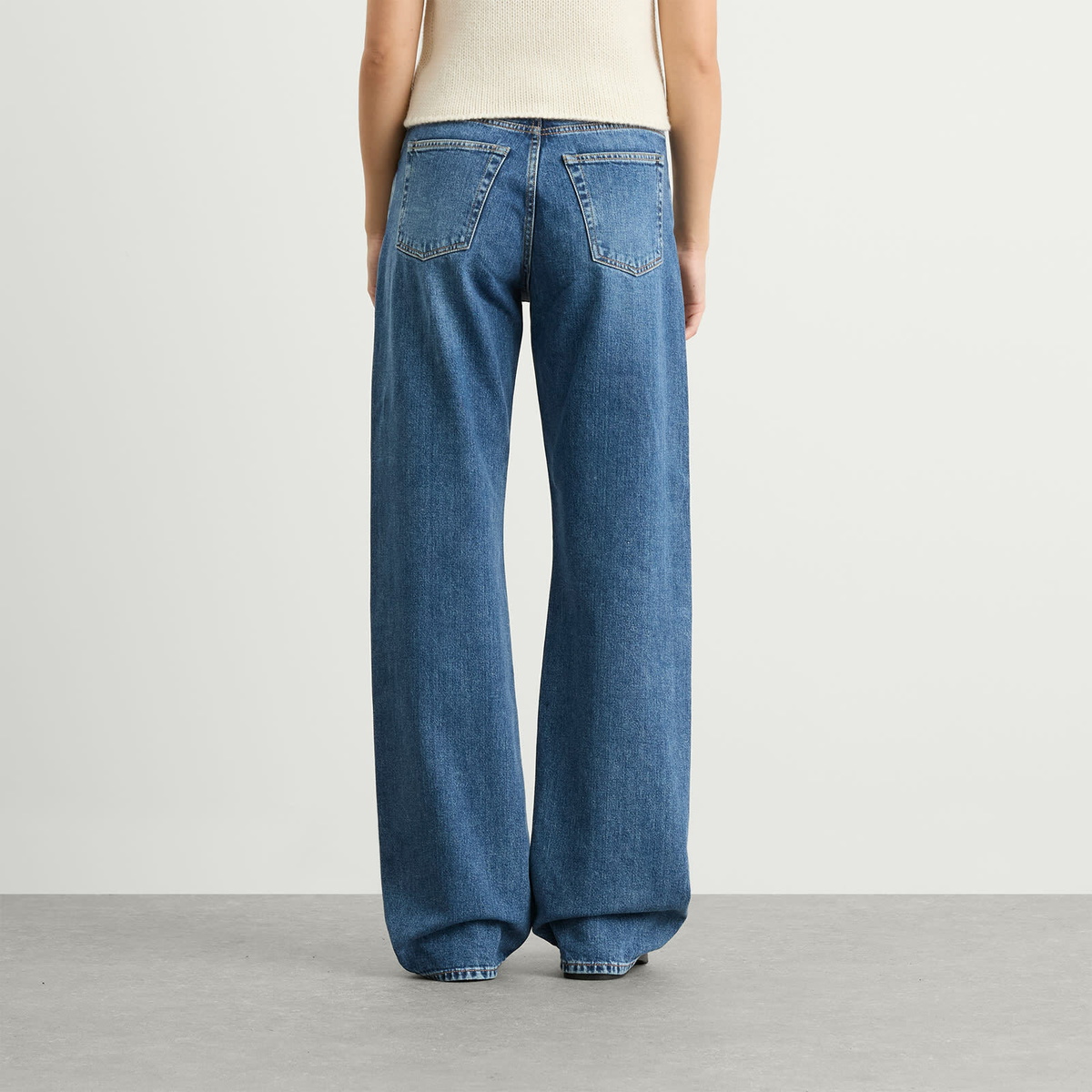 Wata Cut Jeans with Aurora Blue Digital Print