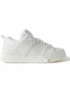 Valentino - Valentino Garavani Logo-Detailed Leather and Mesh Sneakers - White