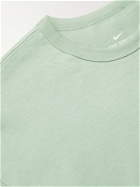 NIKE - Logo-Embroidered Cotton-Jersey T-Shirt - Green