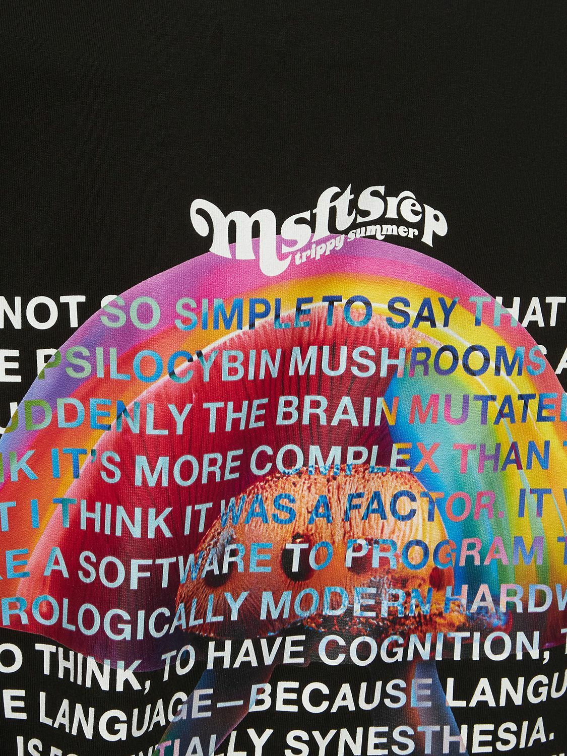 MSFTSREP - Mushroom Print Cotton Jersey T-shirt