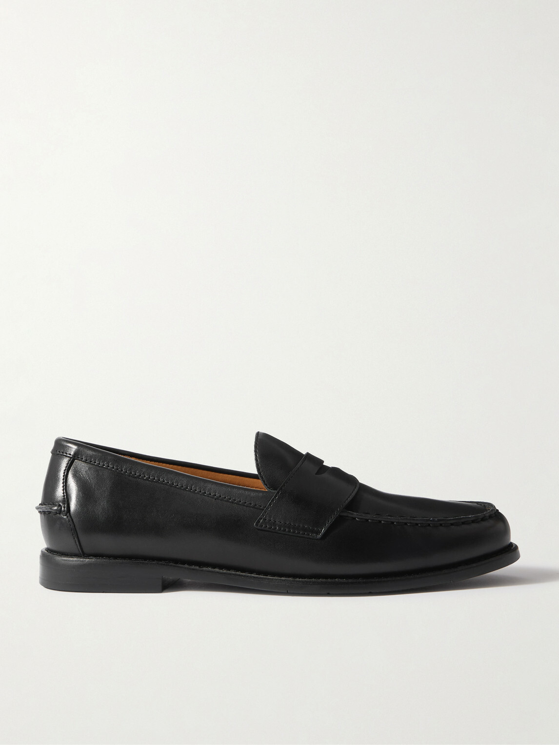 Polo Ralph Lauren - Alston Leather Penny Loafers - Black