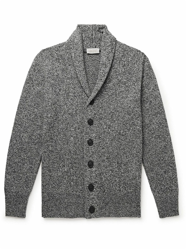 Photo: John Smedley - Cullen Slim-Fit Recycled-Cashmere and Merino Wool-Blend Cardigan - Gray