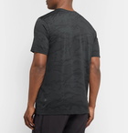 Lululemon - Metal Vent Breathe Camouflage-Print Stretch-Jersey and Mesh T-Shirt - Charcoal