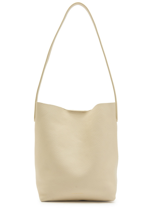 Photo: Mansur Gavriel Everyday Small Grained Leather Tote bag - Ivory - One Size
