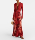 Johanna Ortiz Printed midi dress