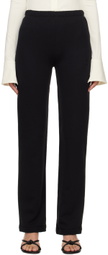 ÉTERNE Black Wide-Leg Lounge Pants