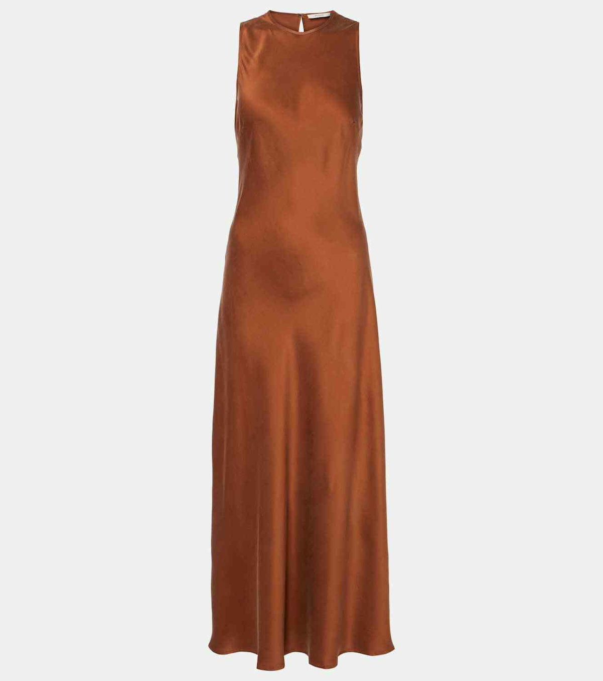 Asceno Valencia silk twill maxi dress