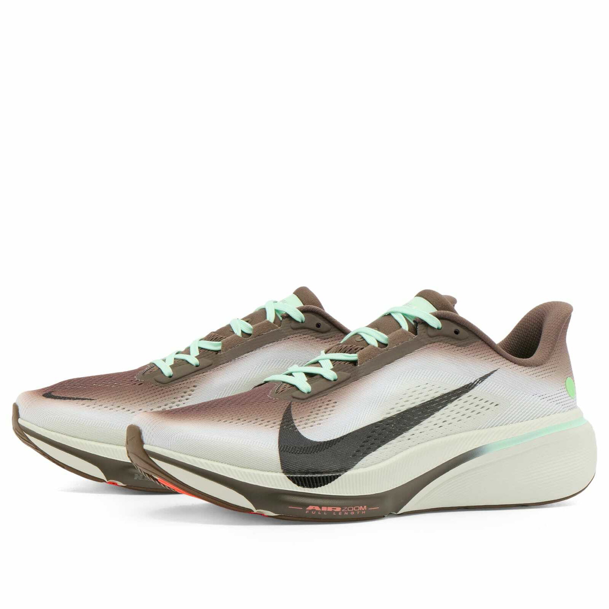 Nike Men's Air Zoom Pegasus 42 Sneaker in Ironstone/Black Sea Glass/Arctic Green