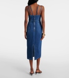 Nensi Dojaka Denim corset dress