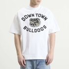 Unlikely Dry Goods Men's "BULLDOGS" Graphic T-Shirt in White