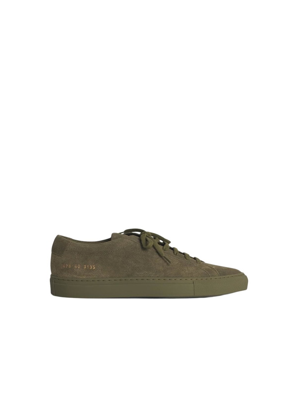 Photo: Common Projects achilles Green Suede Sneakers