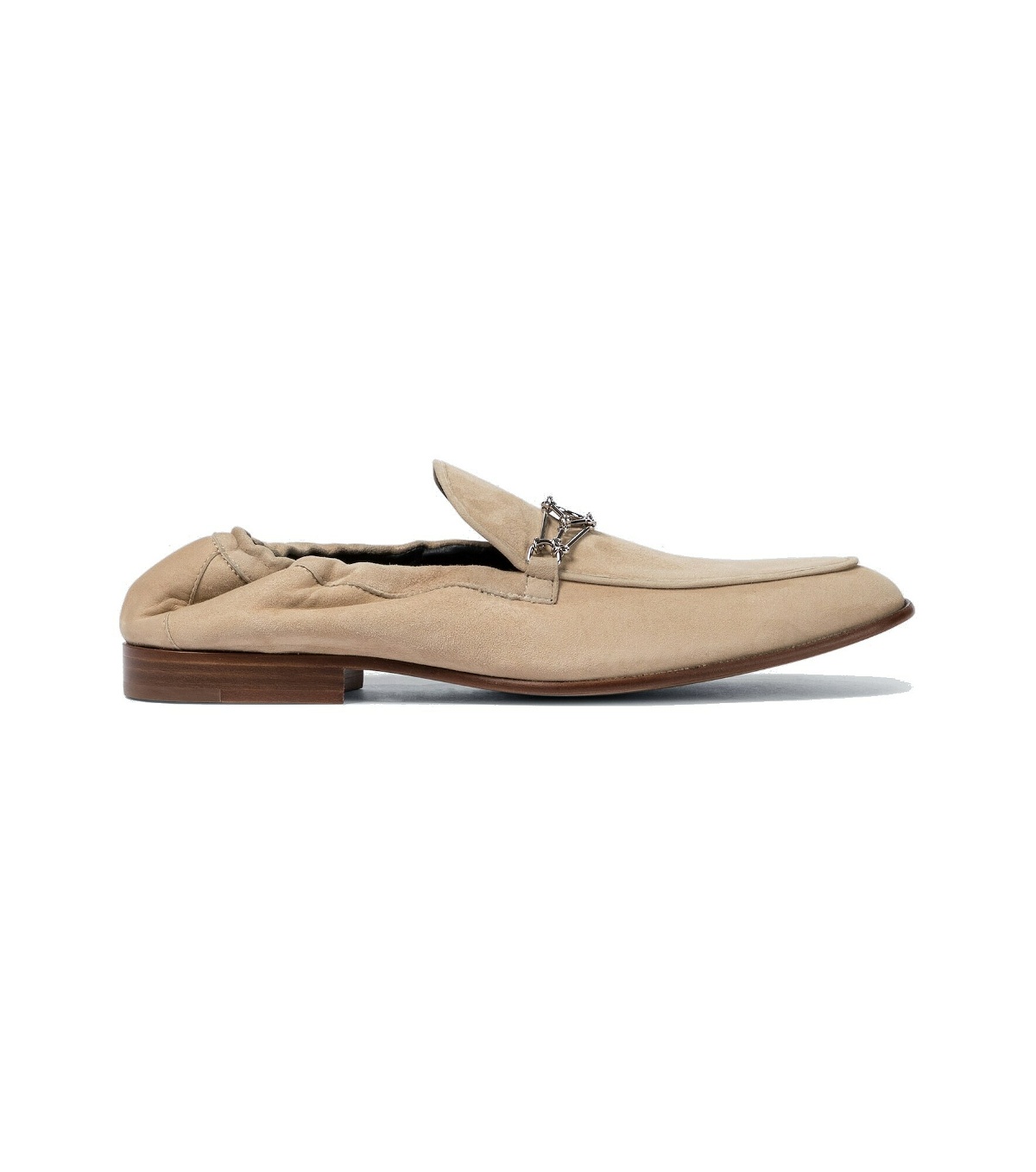 Photo: Lanvin - Suede loafers with metal detail