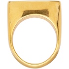 Dries Van Noten Gold Signet Ring