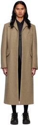 Comme des Garçons Homme Plus Beige Open Front Coat