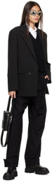Wooyoungmi Black V-Neck Sweater Vest