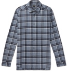 Hugo Boss - Checked Cotton-Flannel Shirt - Men - Blue