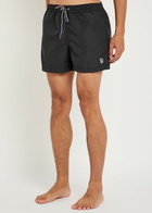 Paul Smith Zebra-appliquéd Shell Swim Shorts Black