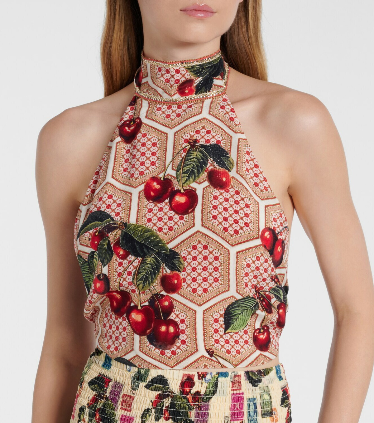Camilla Notes From The Road printed silk top