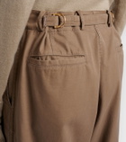 The Row Fadry cotton-blend gabardine wide-leg pants