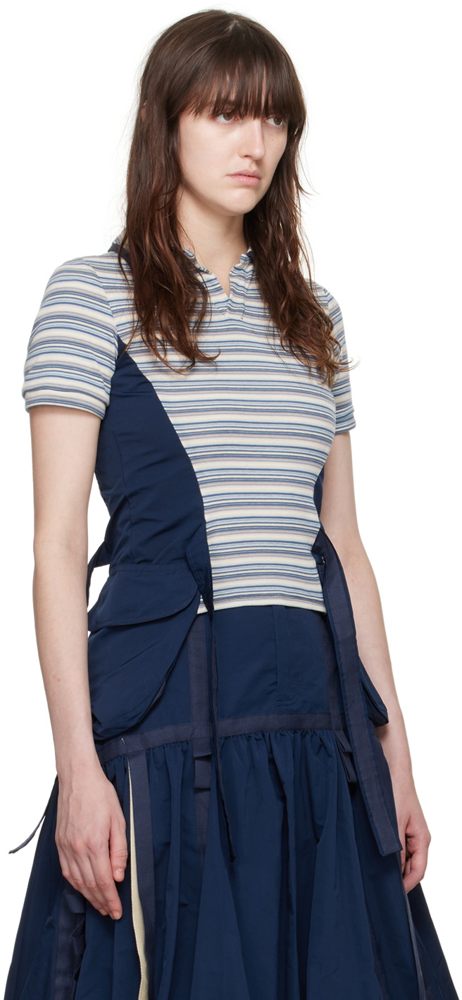 Paula Canovas Del Vas Navy Pocket Polo