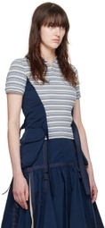 Paula Canovas Del Vas Navy Pocket Polo