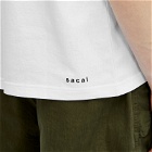 Sacai Men's Know Future T-Shirt in White