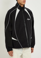 Acne Studios Tech Logo-embroidery Poplin Jacket Black