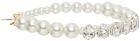 Simone Rocha Silver & Gold Pearl & Crystal Bracelet