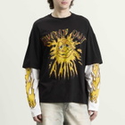 Amiri Men's Burnt Out Double Layer T-Shirt in Black