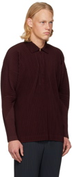 Homme Plissé Issey Miyake Burgundy Monthly Color November Polo
