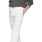 Boss White Stanino Trousers