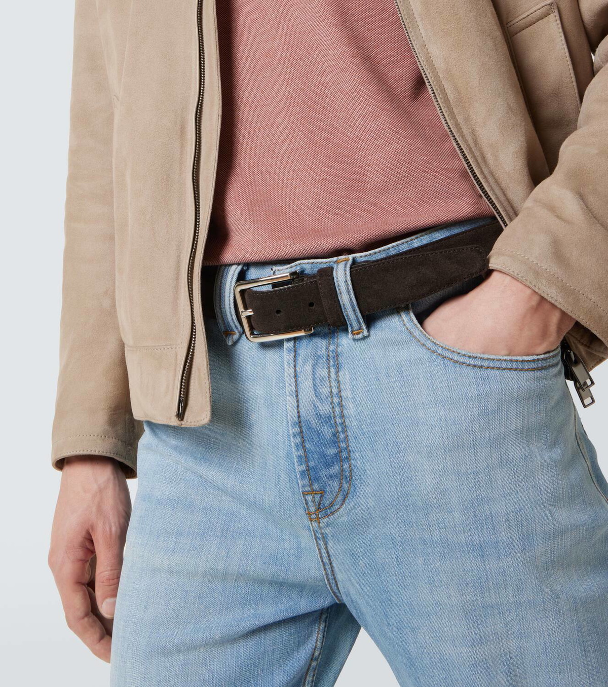 Brioni Suede belt