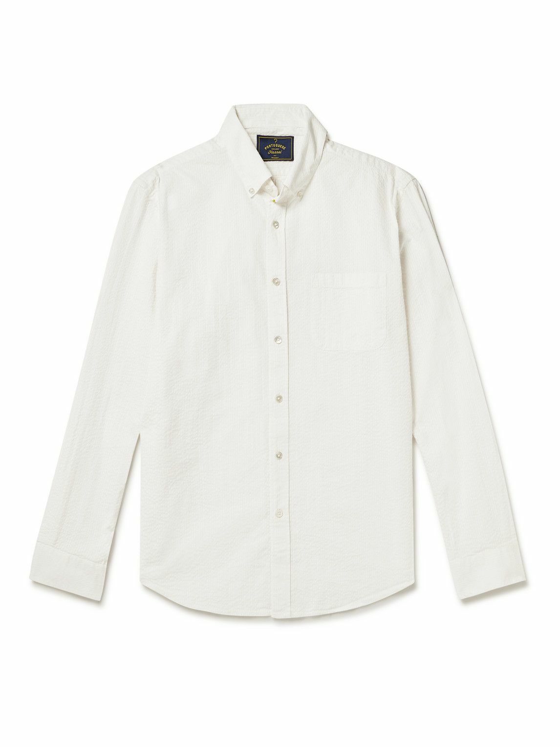 Portuguese Flannel - Atlantico Cotton-Seersucker Shirt - White ...