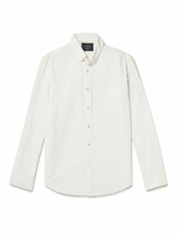 Photo: Portuguese Flannel - Atlantico Cotton-Seersucker Shirt - White