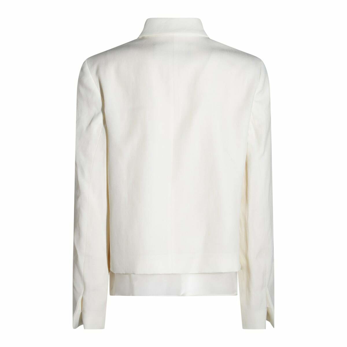 ジャケット FABIANA FILIPPI WHITE WOOL CASUAL JACKET Fabiana Filippi White Wool Casual Jacket Fabiana Filippi