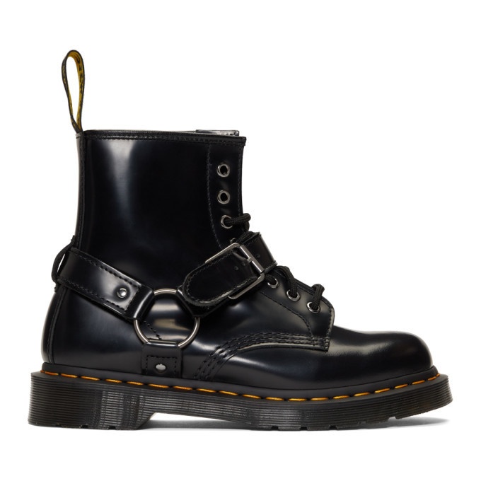 Photo: Dr. Martens Black 1460 Harness Lace-Up Boots