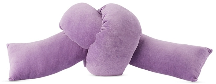 Photo: JIU JIE SSENSE Exclusive Purple Baby Knot Cushion