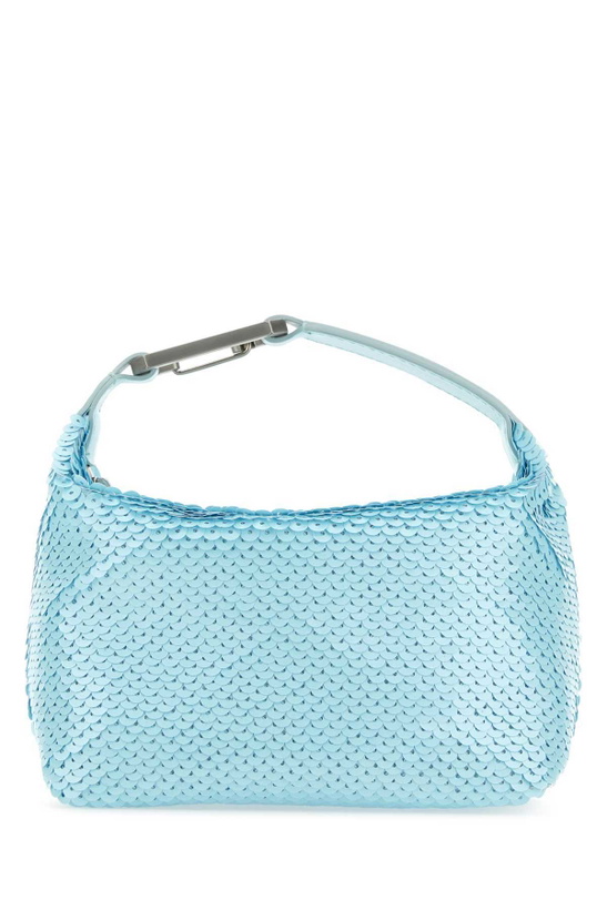 Photo: EÉRA Pastel Light-blue Sequins Moonbag Handbag