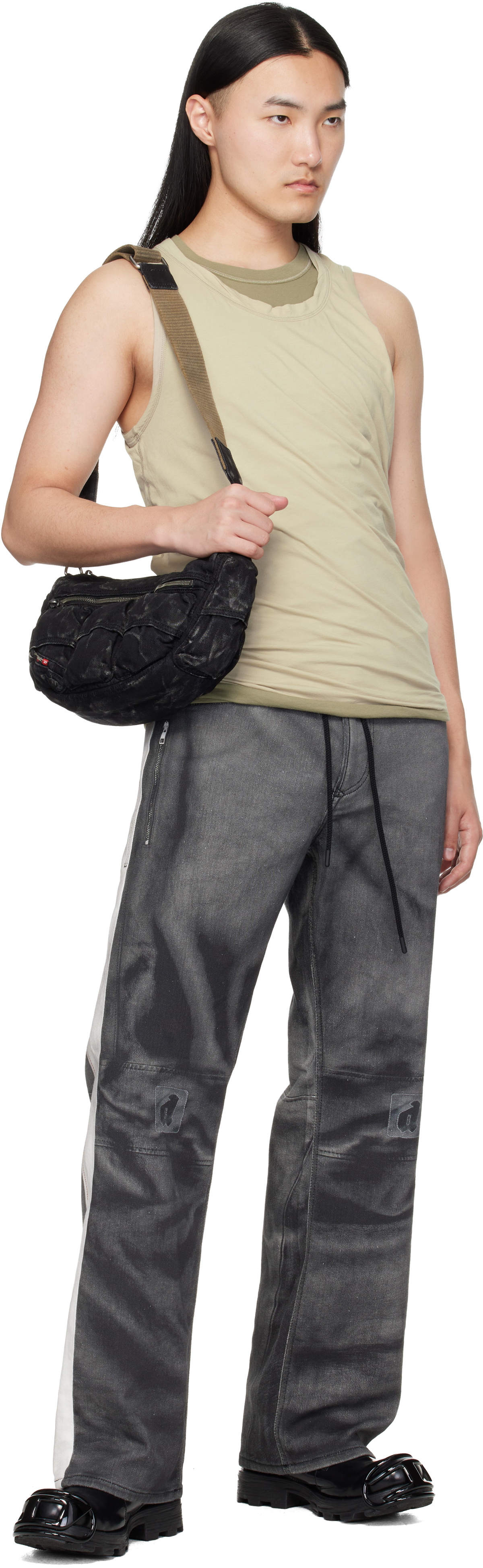 Diesel Black Multi-Pkts-Multipocket Bag